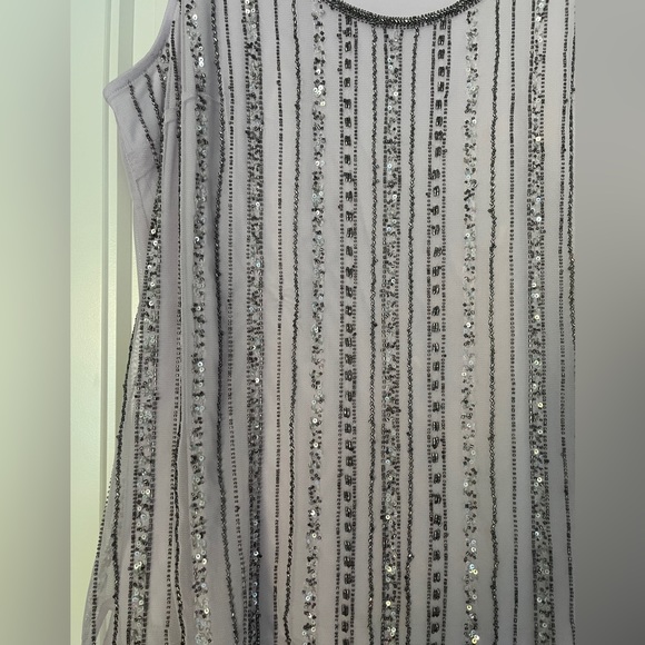 White House Black MarketLilac Beaded Embelished Tank - Picture 14 of 16